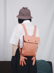 雙肩背包書包帆布包小手休閒大容量學生包