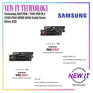 Samsung 980 PRO / 990 PRO GEN4 / 9100 PRO GEN5 M.2 2280 PCIE NVME Solid State Drive SSD(250GB / 500G