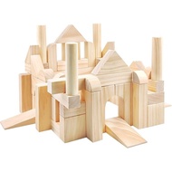 Onshine Large Wooden Blocks for Toddlers 1-3, 64 Pieces BIG Wood Building Blocks