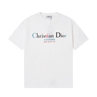 2024_DIOR Summer Must-have Cotton Short-sleeved T-shirt For Couples, Unisex