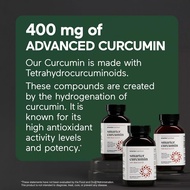 Smarter Nutrition Curcumin Softgels - Vegan High Absorption 400 mg Turmeric Supplement + Black Seed 