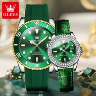 OLEVS 2022 New Fashion Causal Couple Watch Set Original Watches For Men And Women Christmas Gift wat