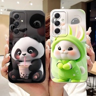 For Samsung M14 4G 2024 Case SM-M145F Silicone Cover Cute Rabbit Panda Anti Fall Soft Casing For Sam