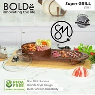 Super Grill Electric Bolde 2in1 Electric Hotpot BBQ Grill Pan