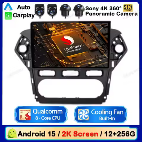 Android 15 Car Radio For Ford Mondeo 4 Mk4 2010 - 2013 2014 Car Radio Multimedia Video Player 4G WIF