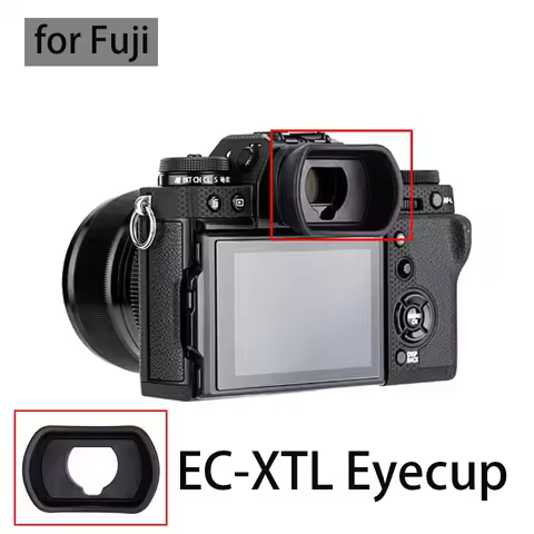 EC-XTL Rubber Eye Cup Eyepiece Eyecup Viewfinder for Fuji X-H2 X-H2S X-T5 X-T4 X-T3 X-T2 GFX100 GFX-