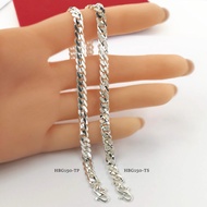 💥PROMO💥#HBG150 Curb Bracelet Anklet Necklace-925 Sterling Silver (Bangle Dunhill/Stamping) Original Silver
