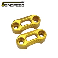 SEMSPEED ขาตั้งยึดกระจกมองหลังรถจักรยานยนต์ CNC สำหรับ Yamaha YZF R1 R25 R3 R6 R15 V3 MT15 XSR155 TF