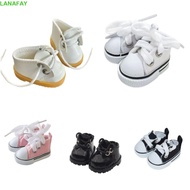 LANAFAY Labubu Canvas Doll Shoes, High-top Sneakers Doll Mini Sports Shoes, Doll Finger Shoes Sports