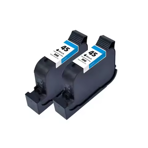 Bulk Ink Compatible CAD Clothing Plotter Ink Cartridge for HP45/45A HP51645A Black Ink Cartridge