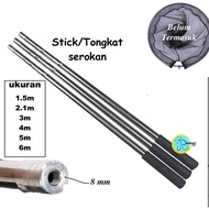 FISH NET SCOOPER 4m/ 5m/ 6m PORTABLE NET / NET STICK FISH SCOOPER 3 SECTION
