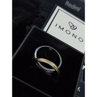 Wedding Couple Ring Pair Polished Steel from Imono