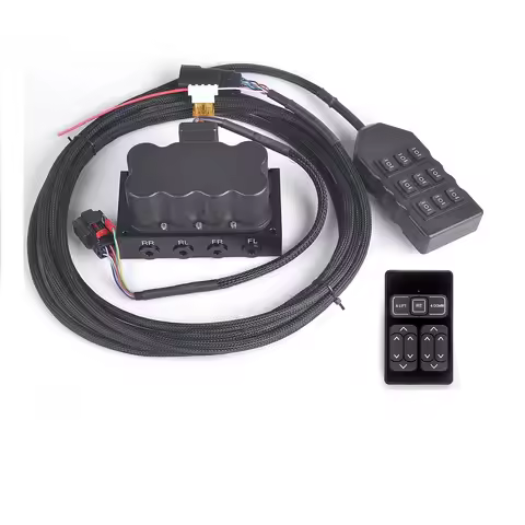 Universal 12V 200PSI Pneumatic air Suspension System Control Solenoid Manifold Valve With 9-button H