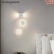 方形壁燈極簡創意投射燈2023新款個性藝術臥室床頭led燈
