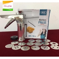 Murukku Maker Stainless Steel Kitchen Press 15 Different Disc Grater Cookies Indian Snakes Murukku M