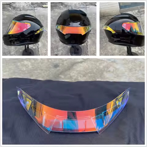 Motorcycle Helmet Colorful Spoiler Motorbike Rear Wing Air Duct Aerodynamic Racing for AGV Pista/GP/