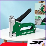 4-in-1 Manual Staple Gun Adjustable Force No Jam Fits Door/U/T/I Nails For Woodworking Upholstery Fu