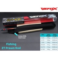 [LAST UNIT] WEFOX ZT Series PRAWN ROD 蝦杆Model 6-7-8 ft (3 ways) - Weighted Gimbal Rod Butt, Swivel R