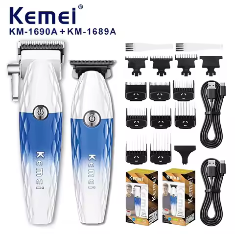 Cross-border New Kemei Haircut Electric Fader Long Battery Life Kemei Electric Push Cut Hair Salon S