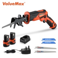 ValueMax 12V(588VF) Li-ion Cordless Electric Reciprocating Saw Branch Saw Wood Metal Cutting Tool Ge