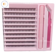 EZ Mink Faux Eyelash Bundles Kit - 200 Individual 30D Volume Clusters For DIY Extensions