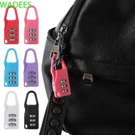 WADEES Suitcase Combination Lock, Digit Anti-theft Mini Combination Padlock, Fashion Plastic 3 Dial Digit Drawer Lock Backpack Combination Lock Suitcase
