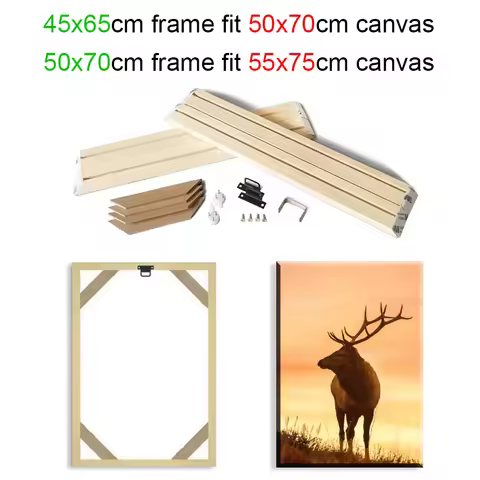 45x65 50x70cm Canvas Painting Frame Oil Painting Frame Canvas Diamond Painting Frames Canvas DIY Woo