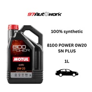 MOTUL 8100 (5 ลิตร/L) โมตุล Power API SN PLUS 0W20  น้ำมันสังเคราะห์แท้100% Synthetic Ester engine oil