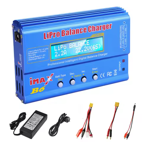 Imax B6 80W Lipo Charger For Lipo NiMh Li-ion Ni-Cd PB Battery Digital LCD RC Balance Charger Discha