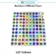 Retekess Pager Restaurant Wireless Calling System Digital Label 1-100 number