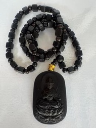 越南芽莊老料白奇楠 - 雕刻佛像項鍊 (長輩退休, 幫忙低價清存貨)