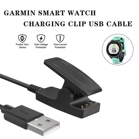 USB Smartwatch Charger For Garmin Forerunner 30/35/235/230/630/735 Lily 2 XT Cable Vivomove Trend/HR
