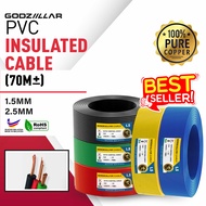 PVC Insulated Cable 1.5mm / 2.5mm Auto Control Cable  Kabel Wayar [Made In Malaysia]