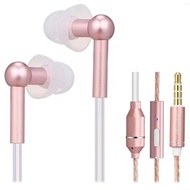 iBrain Anti-Radiation Protection Air Tube Earphones (FC31-E) - 3.5mm*4P Rose Gold (Shielding Headset