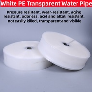 Agricultural water hose white PE transparent water pipe 1 inch 1.2 inches 1.5 inches 2 inches 3 inch