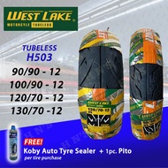 WESTLAKE Moto Tire RIM 12 Tubeless Tires ( 90/90-12 , 100/90-12 , 120/70-12 , 130/70-12 )