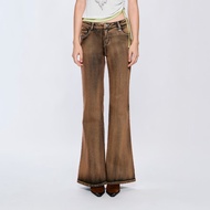 Merge Official - Actual Low Waist Flare Jeans (Dusty Rust จัดส่ง 24/09)(เปิดขาย 8 Sep 12.00)