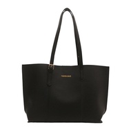 Elegant Vintage Tote Bag For Women, Two-tone Large Capacity Pu Leather Handbag With Inner C6k1