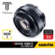 Lens Pancake TTArtisan 50mm f2 ฟูลเฟรม เลนส์ แพนเค้ก Mirroless ( Fullframe 50 mm f 2 Pancake / Fuji 