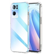 OPPO Reno 8T 8 Pro+ 8z Lite 7 SE 7z 6 6z 5 5F 5Z 4 3 Pro 2F 2Z 2 Shockproof Silicone Transparent Cas