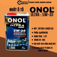 Dầu Nhớt Ô TÔ Tổng Hợp ONOL ULTRA Ester 5W-40 API: SP/CH-4 ACEA- C3 MADE IN:UAE Sản Xuất Theo Công N