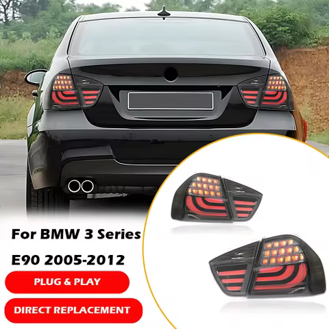 Car Light Assembly For BMW E90 Tail Lights 2005-2012 Upgrade New DRL Dynamic Turn Signal LED Light E