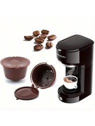1入組可重複使用並可過濾自製咖啡粉的咖啡膠囊殼,非常適合咖啡豆愛好者