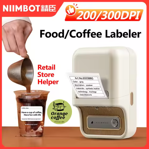 300dpi Niimbot B21PRO Thermal Label Sticker Printer 200dpi B21 with Paper Rolls 20-50mm Mini Maker f