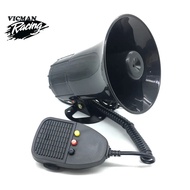 Motosikal 3 bunyi Hon 12V DC Auto 3 nada Hon Polis 3 suara Siren Horn Siren Pembesar Suara 130dB Pen