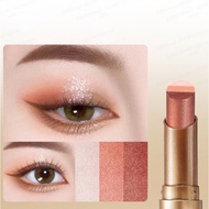 COD/Pengiriman Cepat [Waterproof/Mudah Diaplikasikan ]stik eyeshadow tiga warna dengan glitter gradi