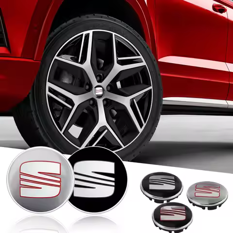 4Pcs 55/56/63mm Car Wheel Tire Center Emblem Cover Hub Caps Sticker for seat cupra Ateca Leon 6f 6j 