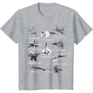 CHILDREN'S CLOTHES American Fighters Jets F22 Raptor F14 Tomcat Plane Spotting T-Shirt 3