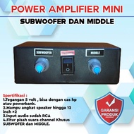 Power Amplifier Mini Subwoofer Midlle Stereo Ampli Miniatur Sound System