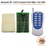 REMOTE RF 12CH CONTROL 433 MHZ 12V DC 20A RELAY PROGRAMABLE WIRELESS -Copicop Store